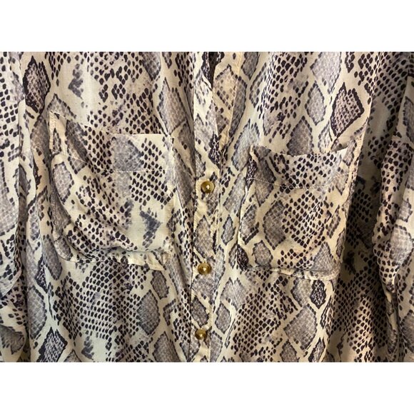 Anthropologie Snake Print Blouse - Picture 7 of 12